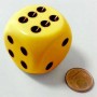Dado a 6 facce Magnum 32 mm - Giallo-Nero
